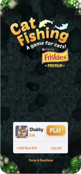 Cat Fishing 2 mobile game screenshot, Unity game for cat lovers