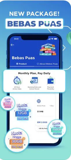 MyXL Ultimate iOS app screenshot, XL Axiata telco self-service app